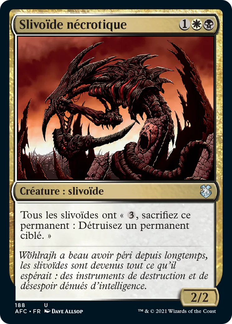 Slivoïde nécrotique — Forgotten Realms Commander — Magic: The Gathering