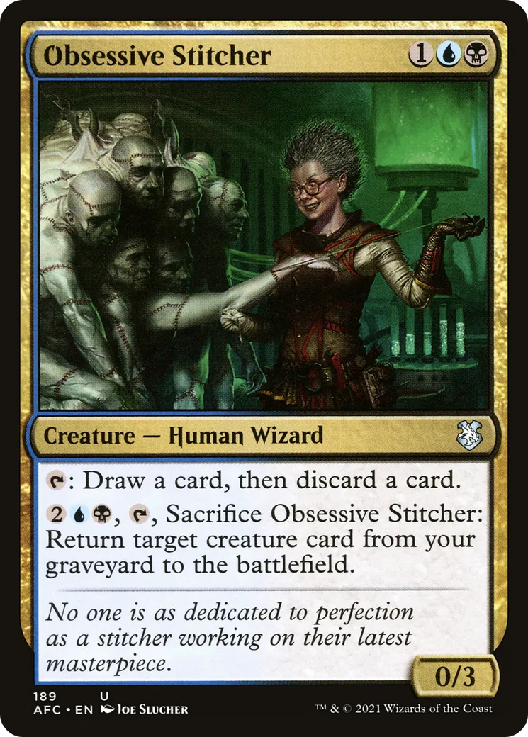 Obsessive Stitcher — Forgotten Realms Commander — Magic: The Gathering