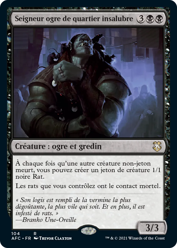 Seigneur ogre de quartier insalubre — Forgotten Realms Commander — Magic: The Gathering