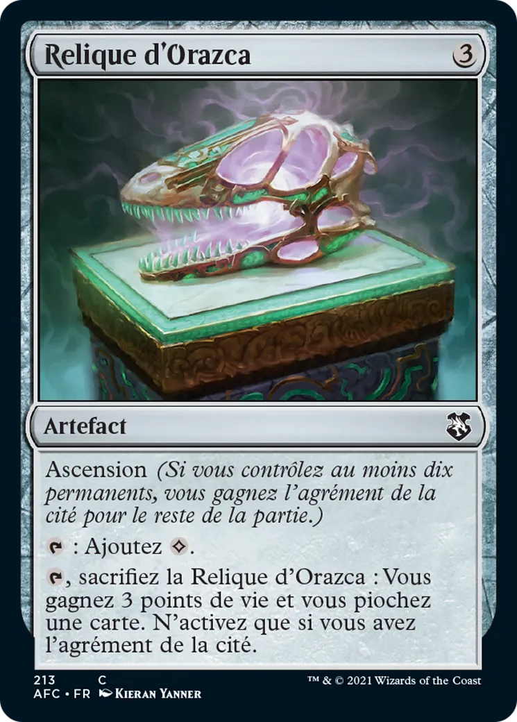 Relique d'Orazca — Forgotten Realms Commander — Magic: The Gathering