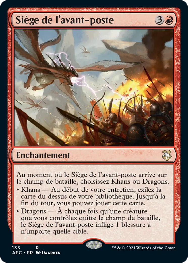 Siège de l'avant-poste — Forgotten Realms Commander — Magic: The Gathering