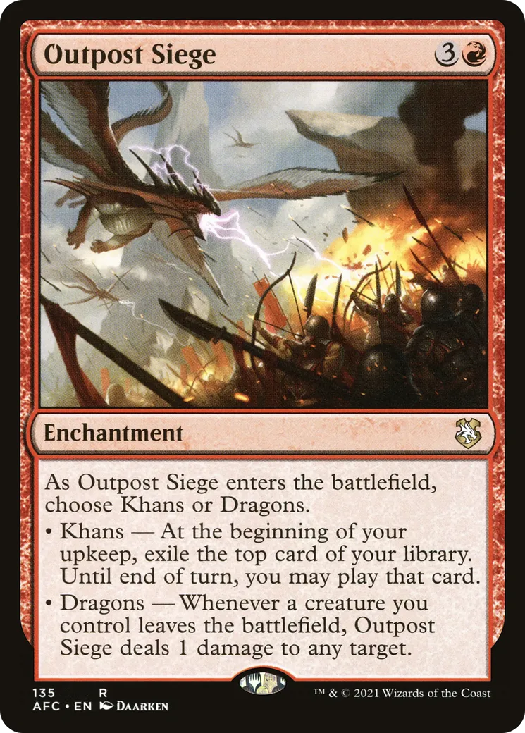 Siège de l'avant-poste — Forgotten Realms Commander — Magic: The Gathering