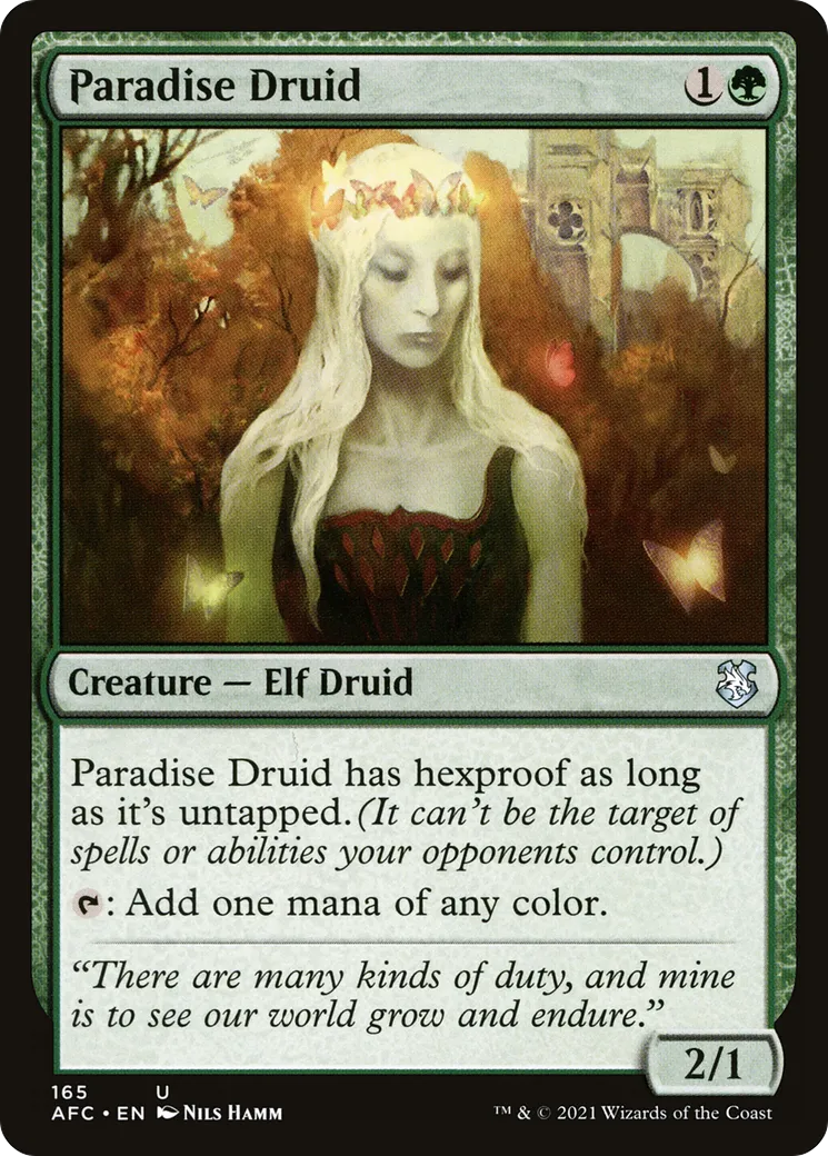 Druidesse de paradis — Forgotten Realms Commander — Magic: The Gathering