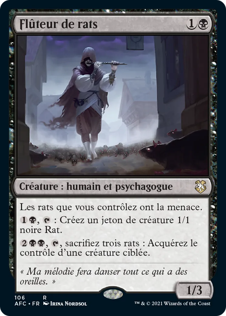 Flûteur de rats — Forgotten Realms Commander — Magic: The Gathering