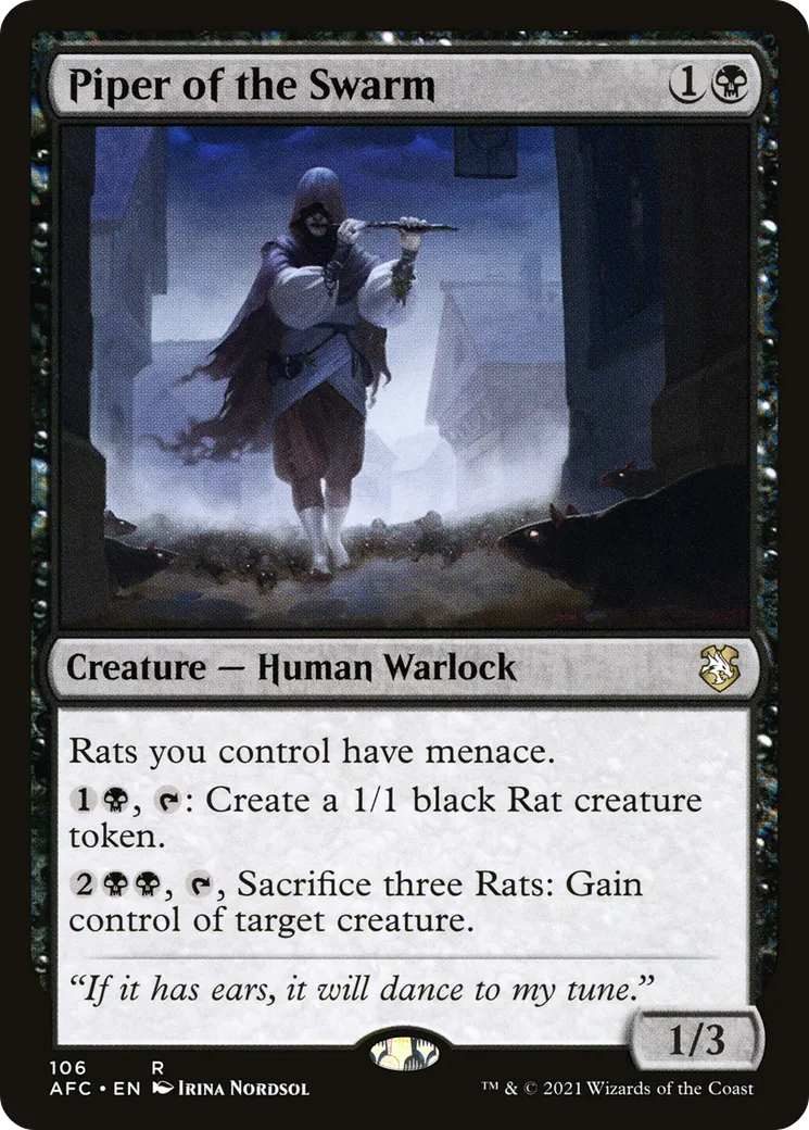 Piper of the Swarm — Forgotten Realms Commander — Magic: The Gathering