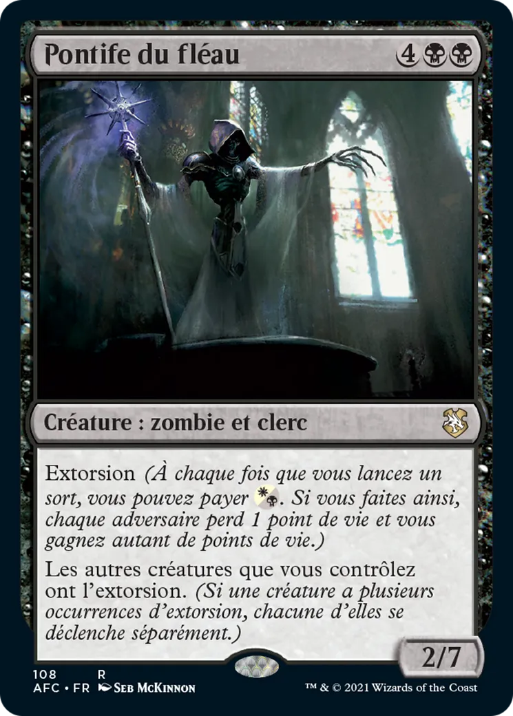 Pontife du fléau — Forgotten Realms Commander — Magic: The Gathering