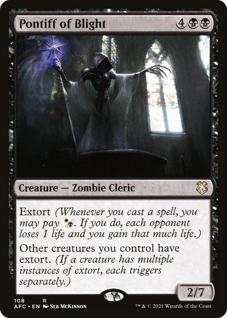 Pontife du fléau — Forgotten Realms Commander — Magic: The Gathering