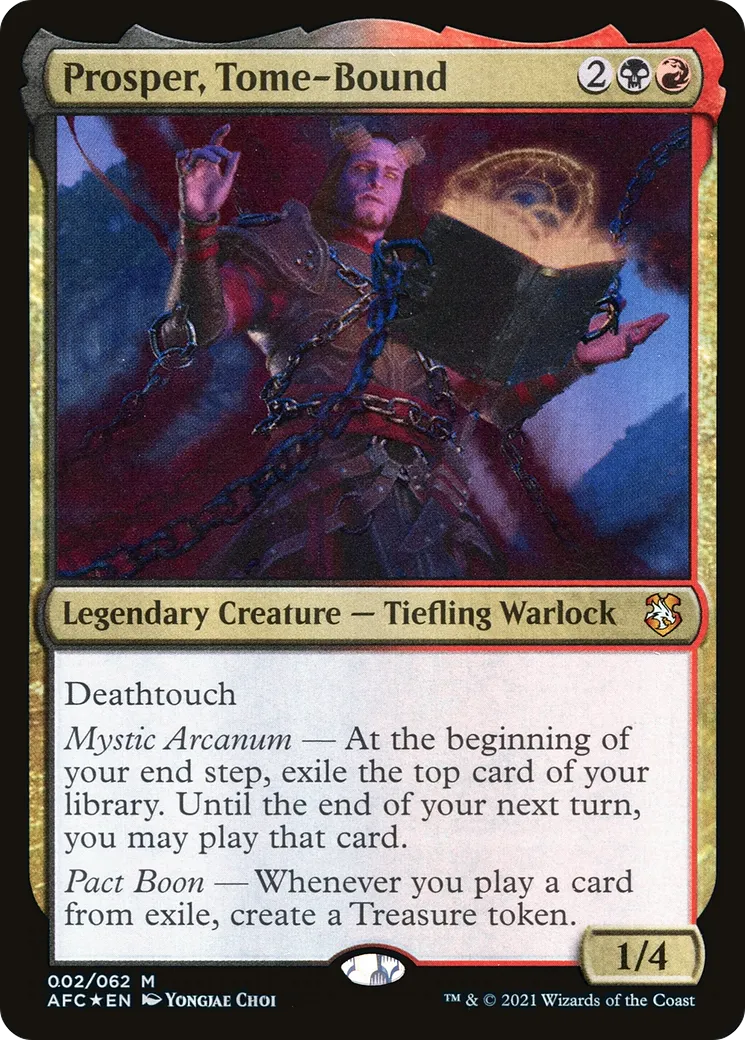 Prosper, Tome-Bound — Forgotten Realms Commander — Magic: The Gathering