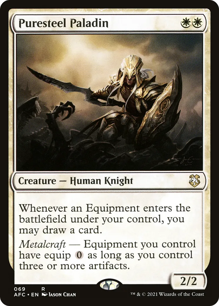 Puresteel Paladin — Forgotten Realms Commander — Magic: The Gathering