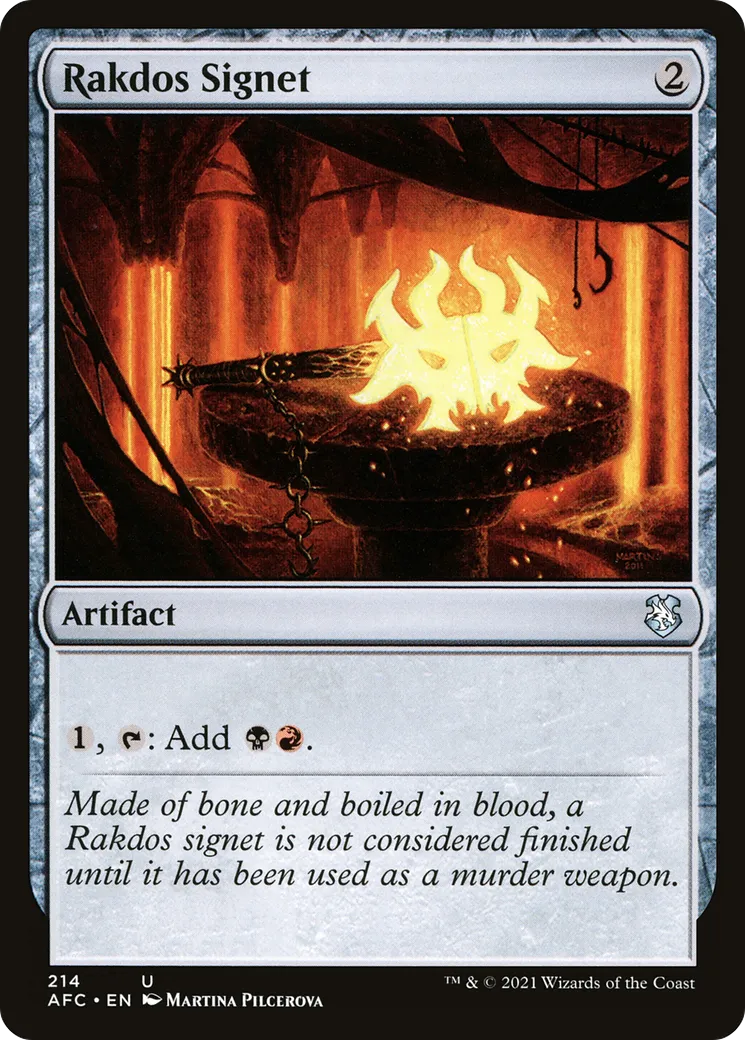 Rakdos Signet — Forgotten Realms Commander — Magic: The Gathering