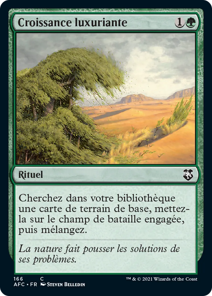 Croissance luxuriante — Forgotten Realms Commander — Magic: The Gathering