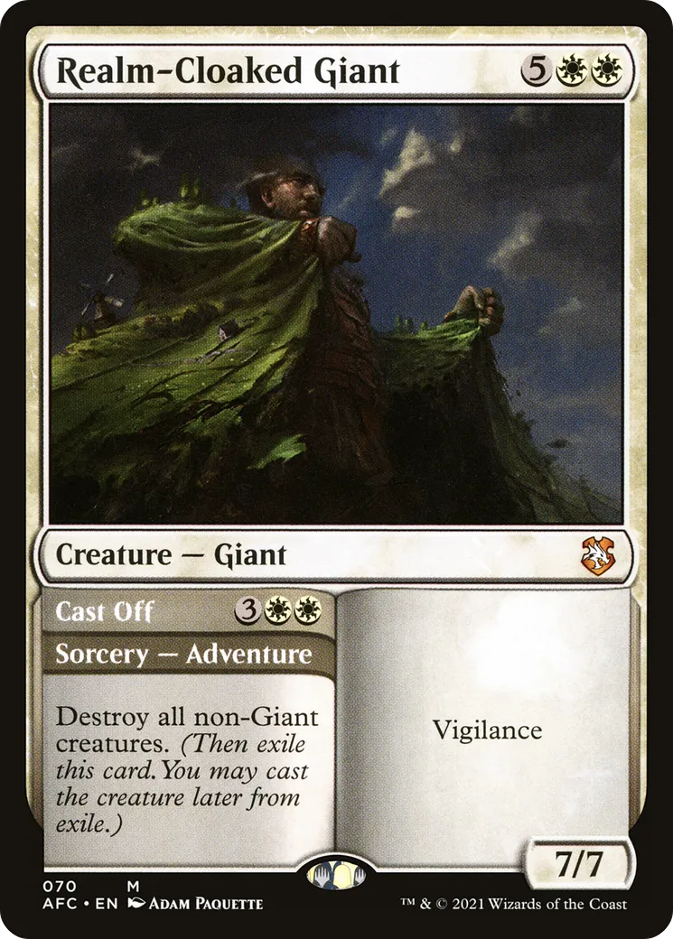 Realm-Cloaked Giant // Cast Off — Forgotten Realms Commander — Magic: The Gathering