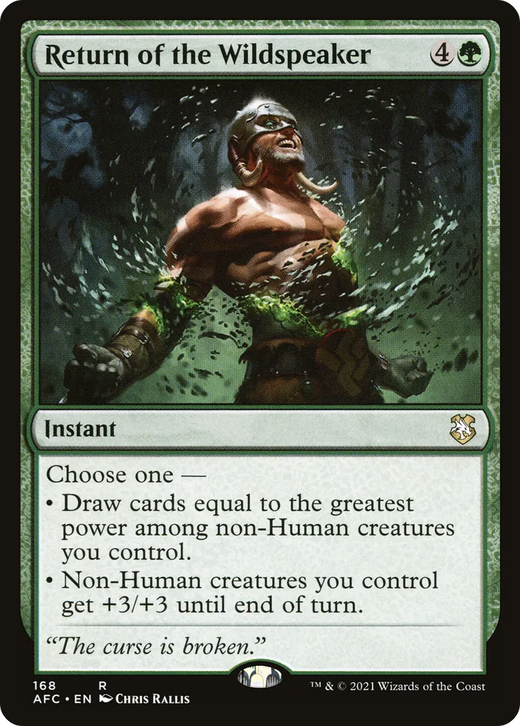 Return of the Wildspeaker — Forgotten Realms Commander — Magic: The Gathering