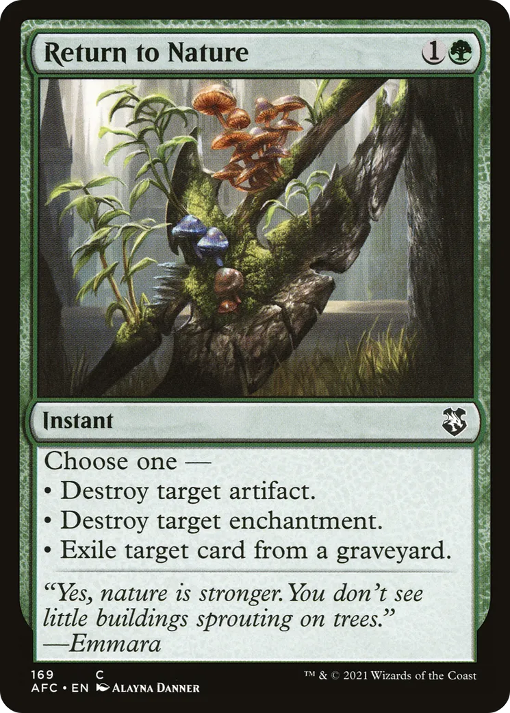 Return to Nature — Forgotten Realms Commander — Magic: The Gathering