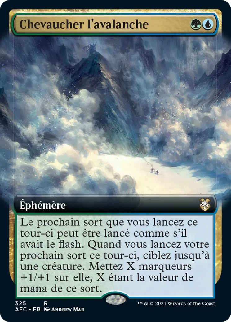 Chevaucher l'avalanche — Forgotten Realms Commander — Magic: The Gathering