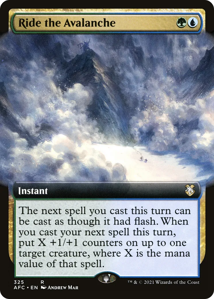 Ride the Avalanche — Forgotten Realms Commander — Magic: The Gathering