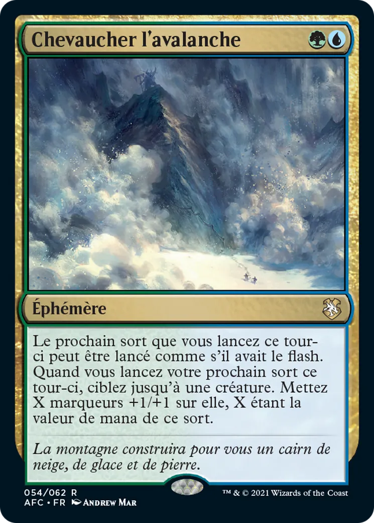 Chevaucher l'avalanche — Forgotten Realms Commander — Magic: The Gathering
