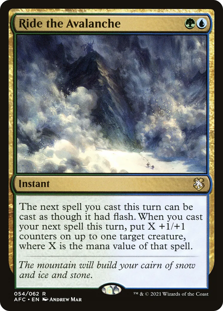Ride the Avalanche — Forgotten Realms Commander — Magic: The Gathering