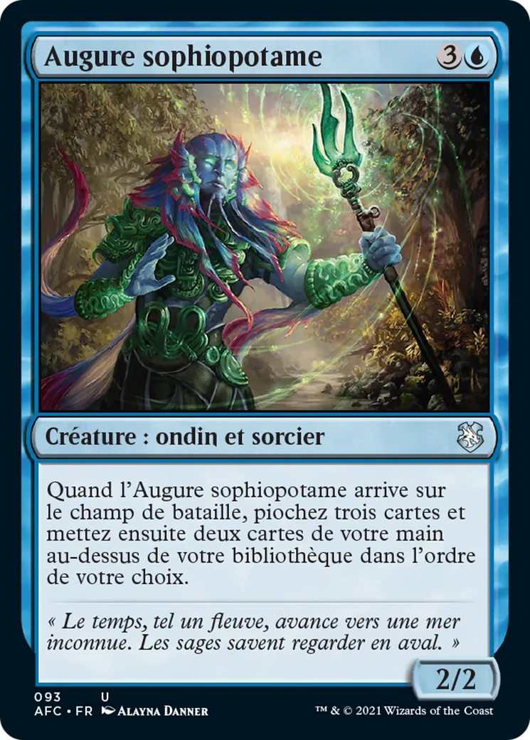 Augure sophiopotame from Forgotten Realms Commander - Magic: The Gathering