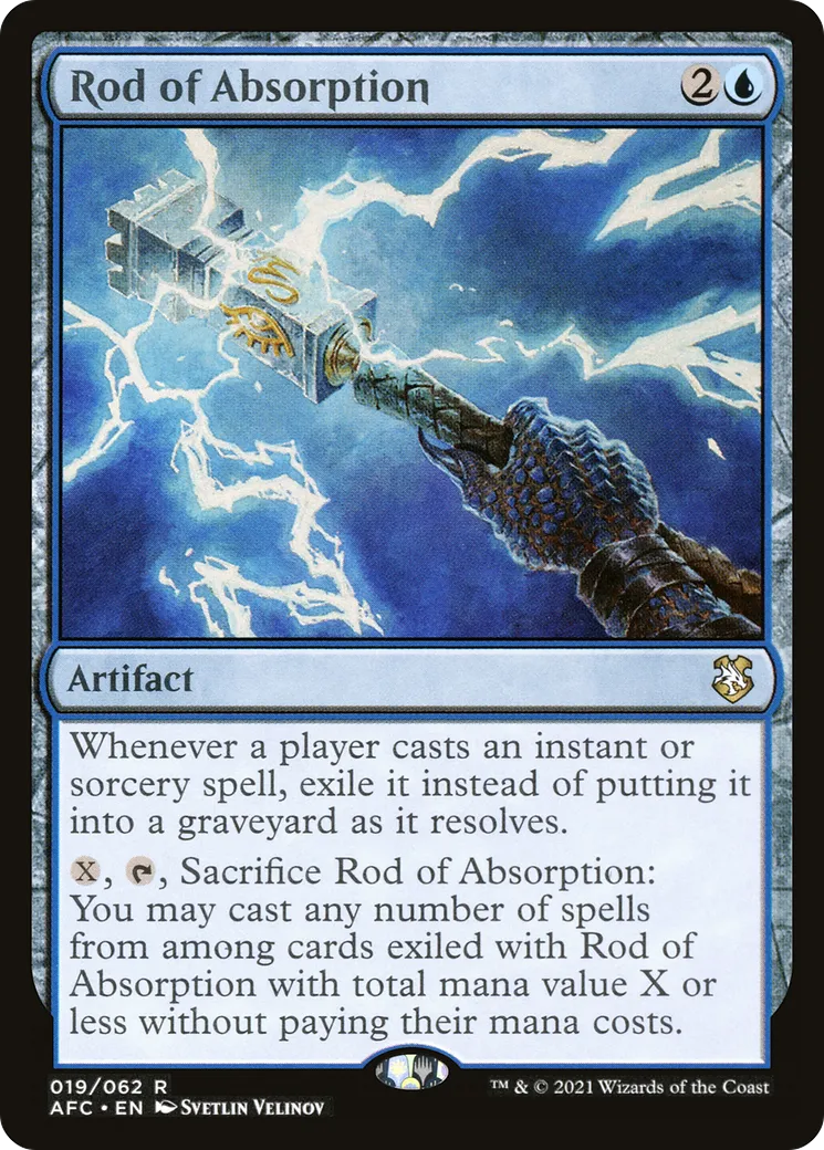 Rod of Absorption — Forgotten Realms Commander — Magic: The Gathering