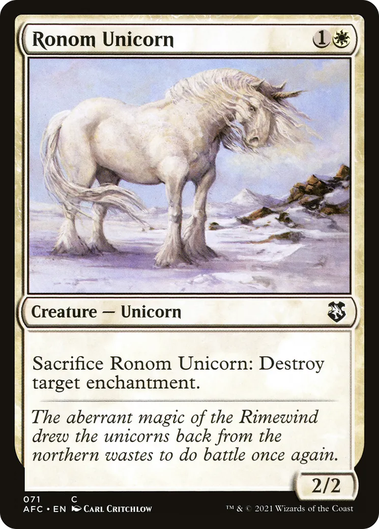 Ronom Unicorn — Forgotten Realms Commander — Magic: The Gathering
