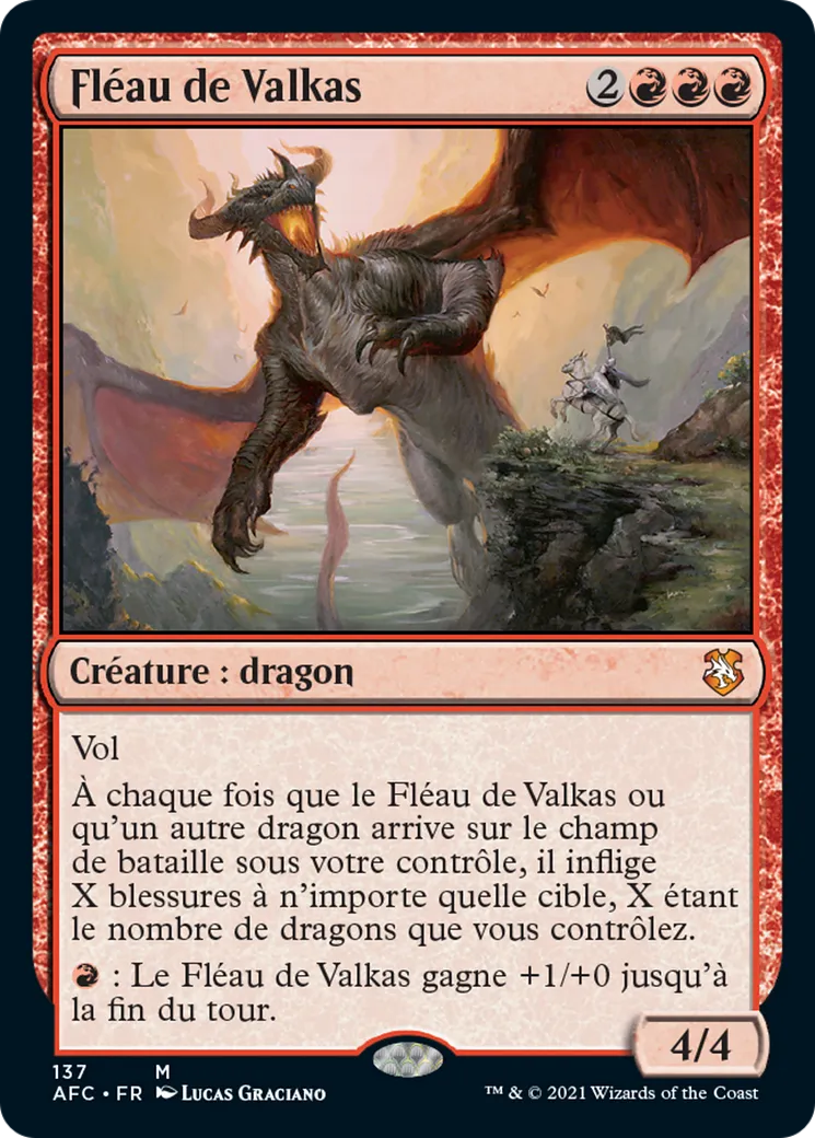 Fléau de Valkas — Forgotten Realms Commander — Magic: The Gathering
