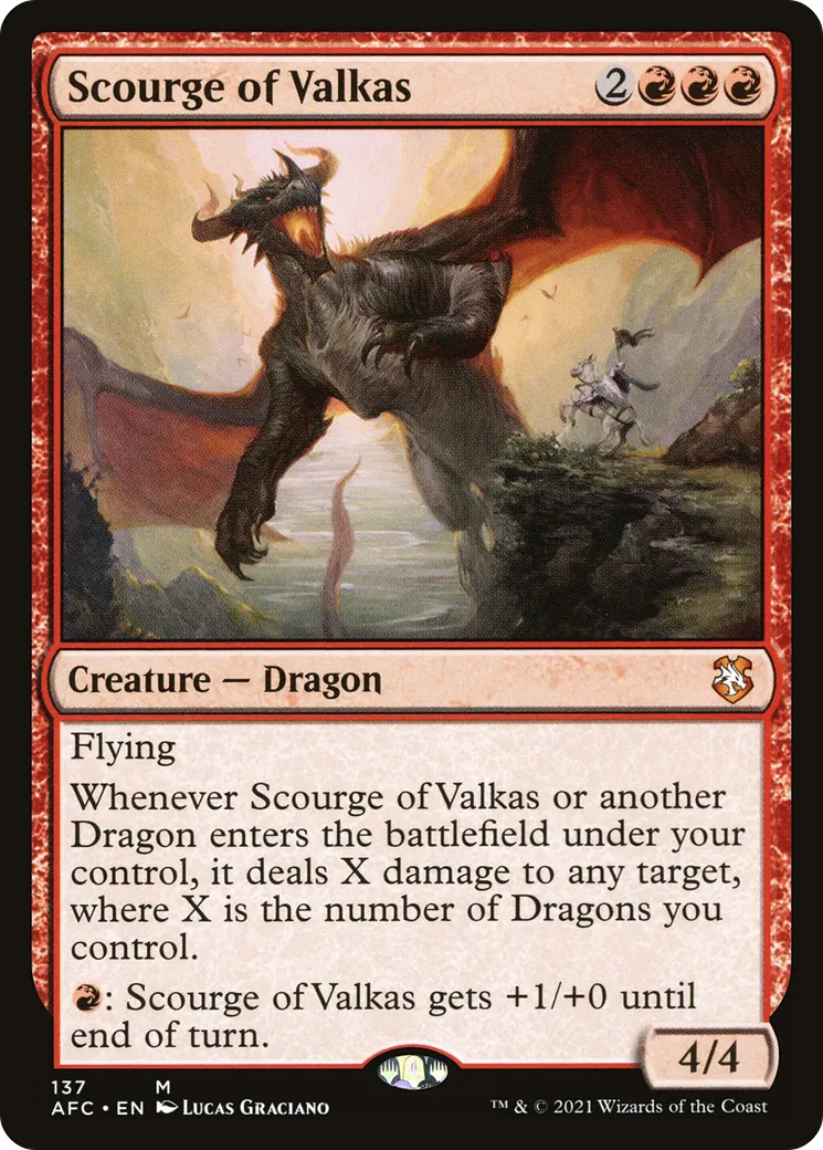Scourge of Valkas — Forgotten Realms Commander — Magic: The Gathering