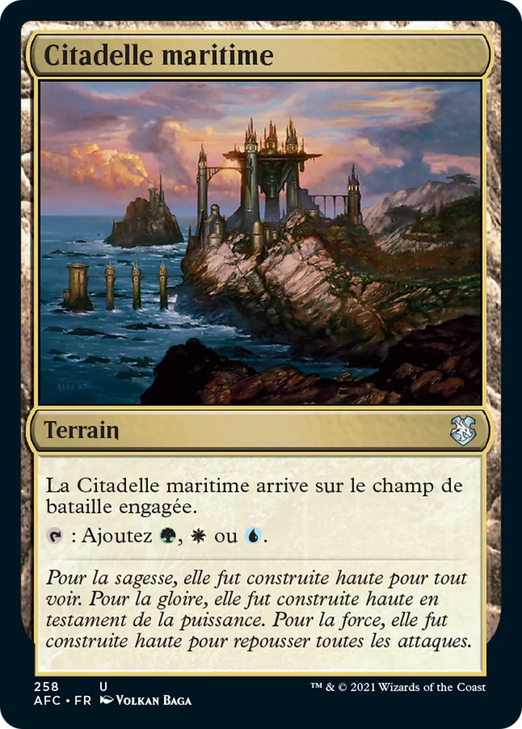 Citadelle maritime — Forgotten Realms Commander — Magic: The Gathering