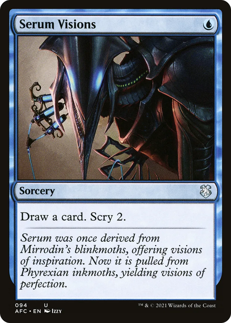 Serum Visions — Forgotten Realms Commander — Magic: The Gathering