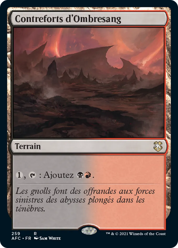 Contreforts d'Ombresang — Forgotten Realms Commander — Magic: The Gathering
