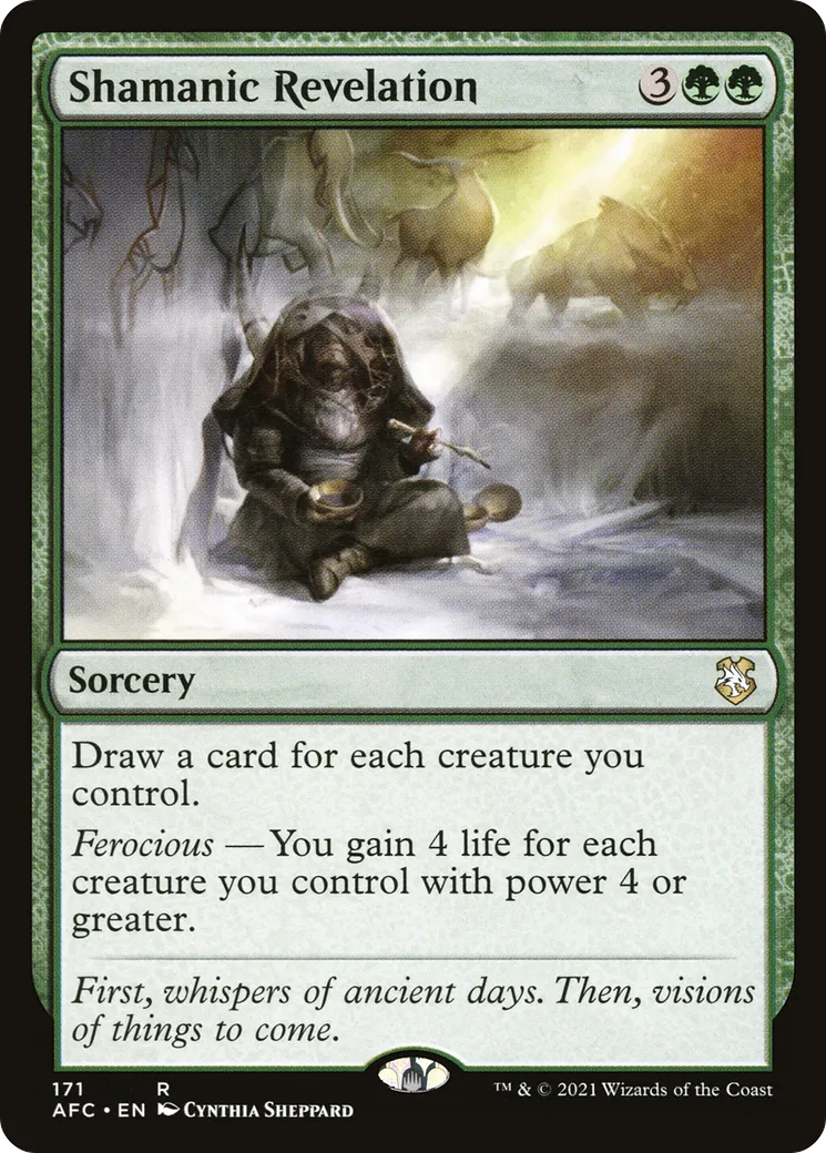 Shamanic Revelation — Forgotten Realms Commander — Magic: The Gathering
