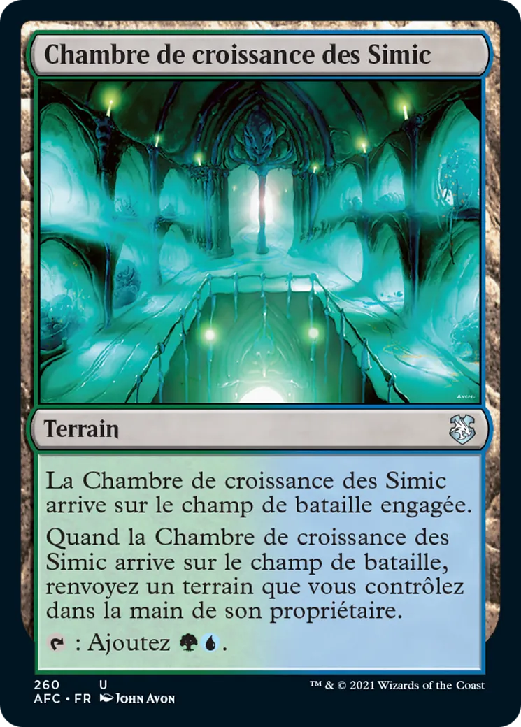 Chambre de croissance des Simic — Forgotten Realms Commander — Magic: The Gathering