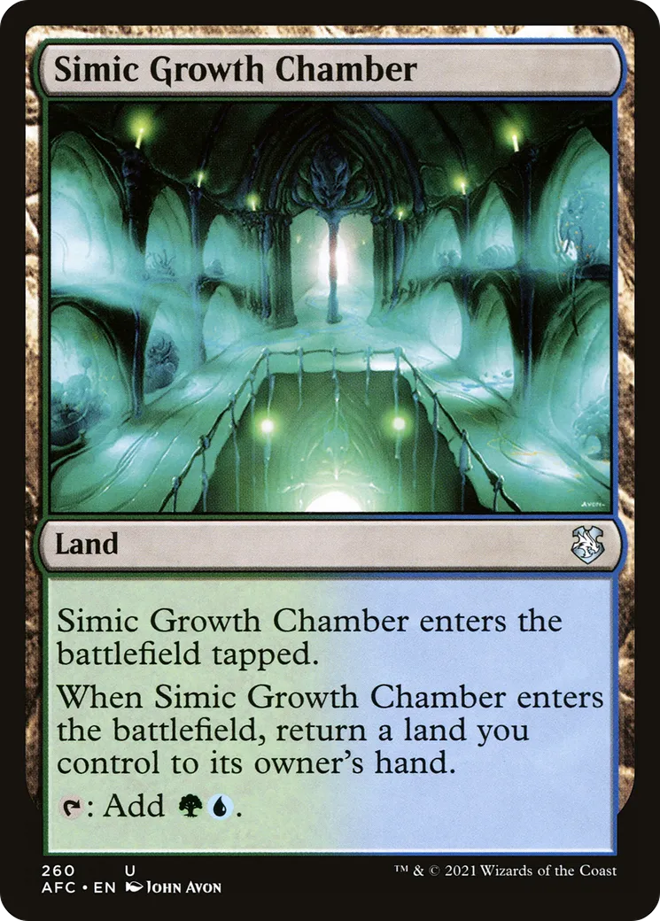 Simic Growth Chamber — Forgotten Realms Commander — Magic: The Gathering