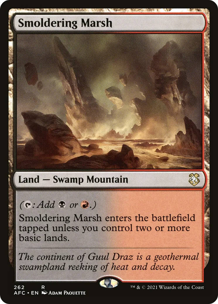 Smoldering Marsh — Forgotten Realms Commander — Magic: The Gathering