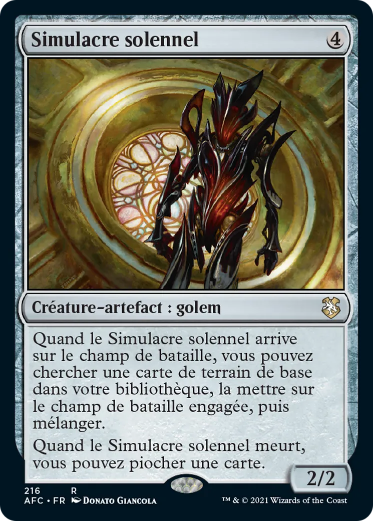 Simulacre solennel — Forgotten Realms Commander — Magic: The Gathering