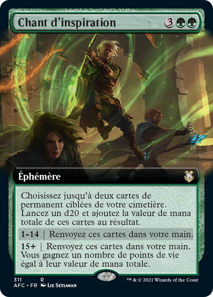 Chant d'inspiration — Forgotten Realms Commander — Magic: The Gathering