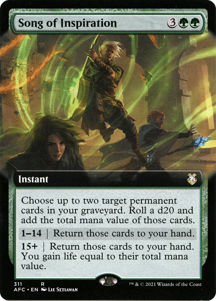 Song of Inspiration — Forgotten Realms Commander — Magic: The Gathering