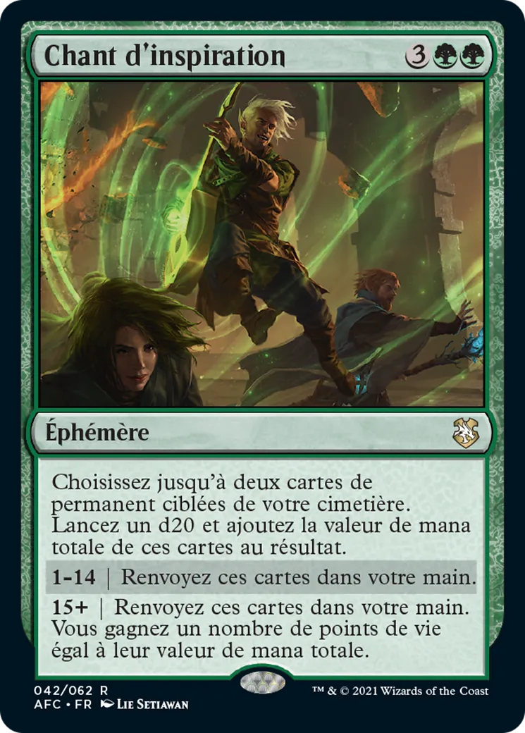 Chant d'inspiration — Forgotten Realms Commander — Magic: The Gathering