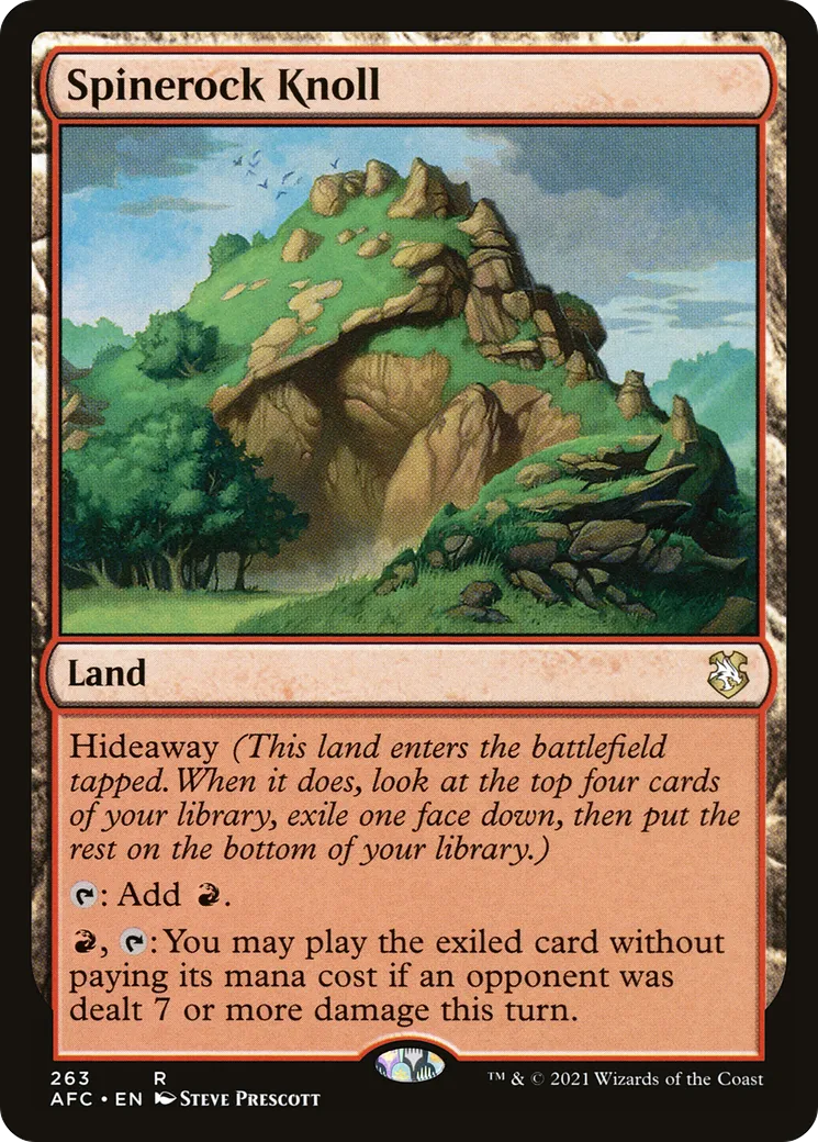 Spinerock Knoll — Forgotten Realms Commander — Magic: The Gathering