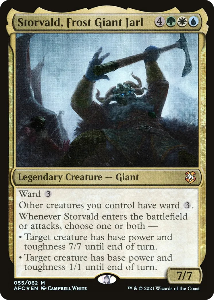 Storvald, Frost Giant Jarl — Forgotten Realms Commander — Magic: The Gathering