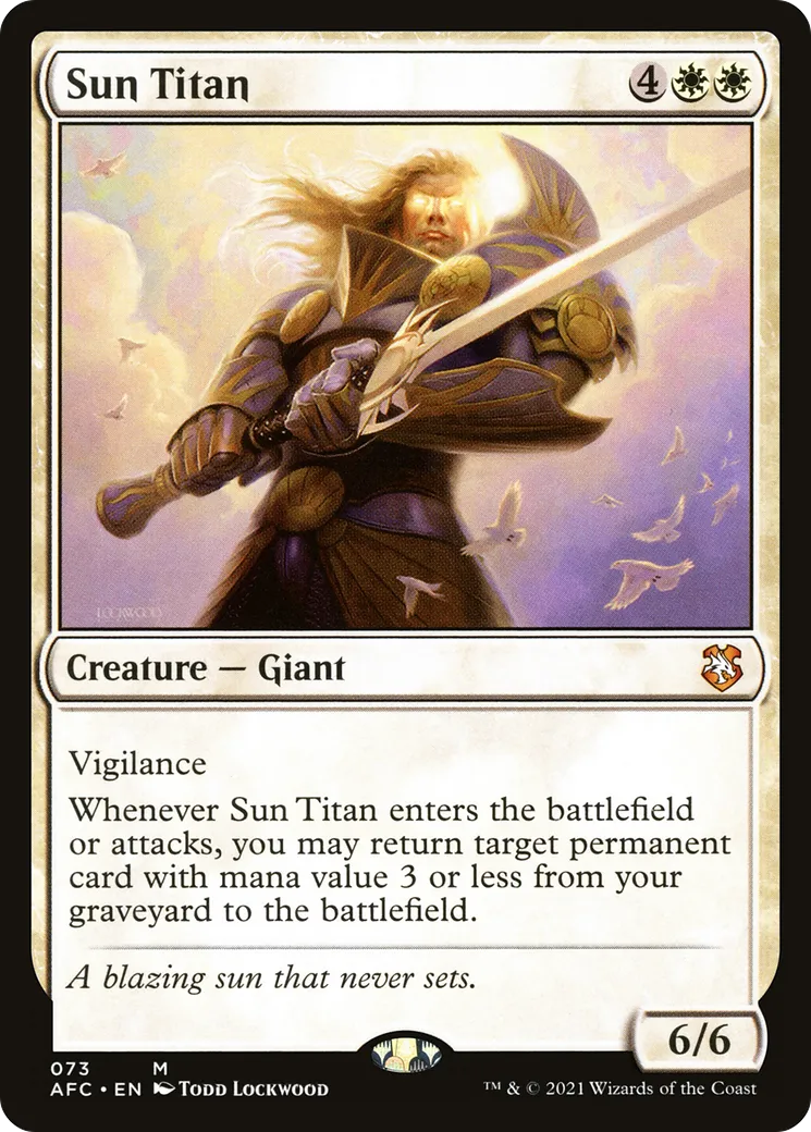 Sun Titan — Forgotten Realms Commander — Magic: The Gathering