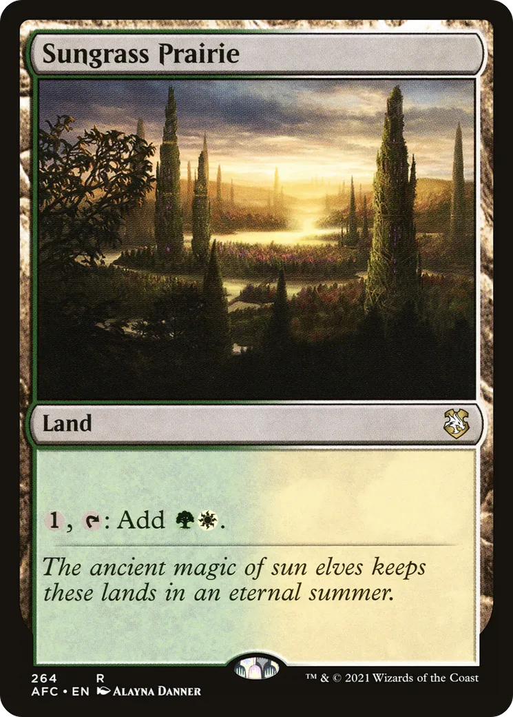 Sungrass Prairie — Forgotten Realms Commander — Magic: The Gathering