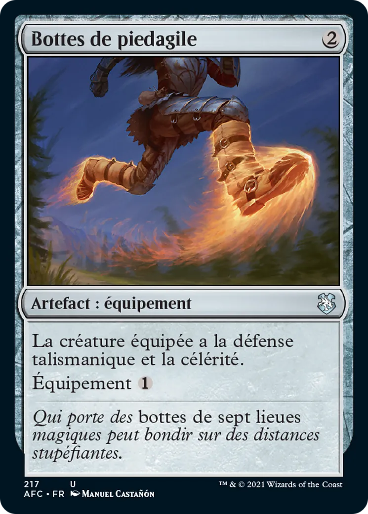 Bottes de piedagile from Forgotten Realms Commander - Magic: The Gathering