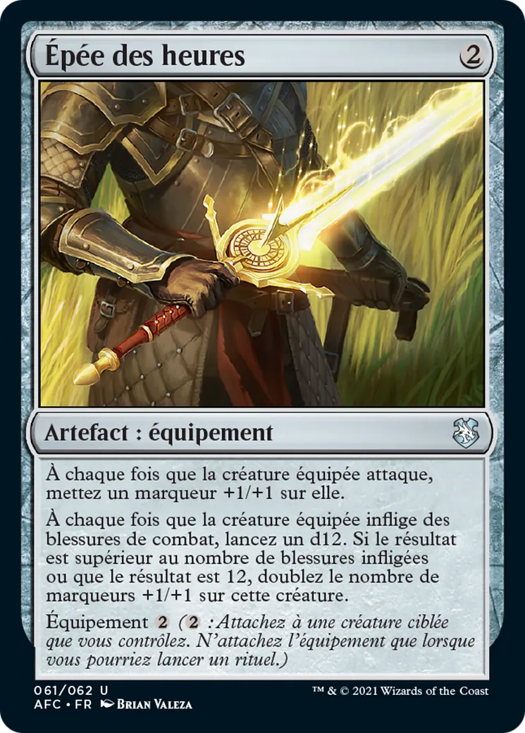 Épée des heures — Forgotten Realms Commander — Magic: The Gathering