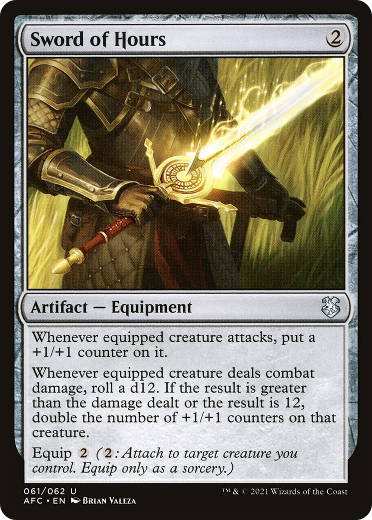 Sword of Hours from Forgotten Realms Commander - Magic: The Gathering