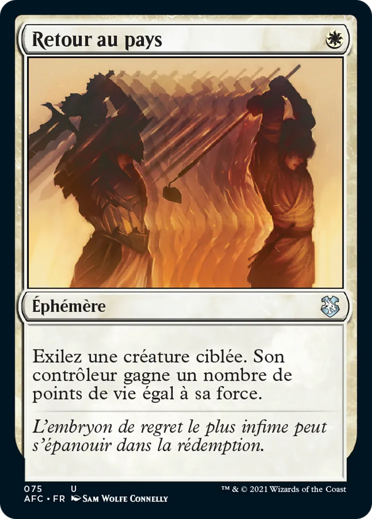 Retour au pays — Forgotten Realms Commander — Magic: The Gathering