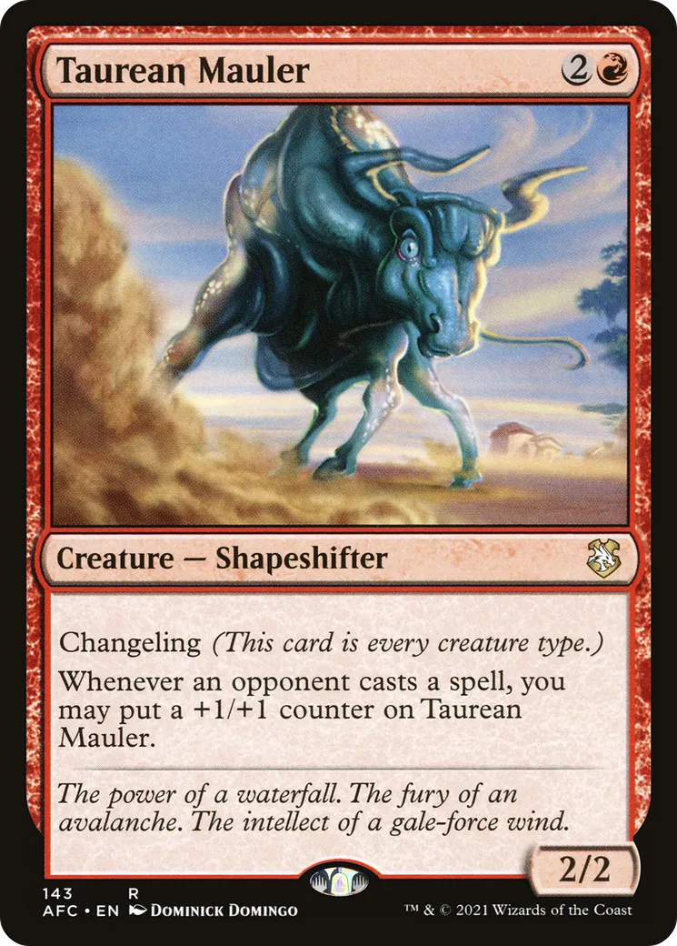 Taurean Mauler from Forgotten Realms Commander - Magic: The Gathering