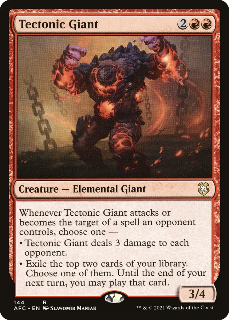 Tectonic Giant — Forgotten Realms Commander — Magic: The Gathering
