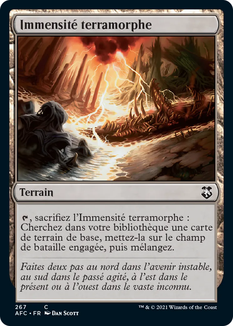 Immensité terramorphe — Forgotten Realms Commander — Magic: The Gathering