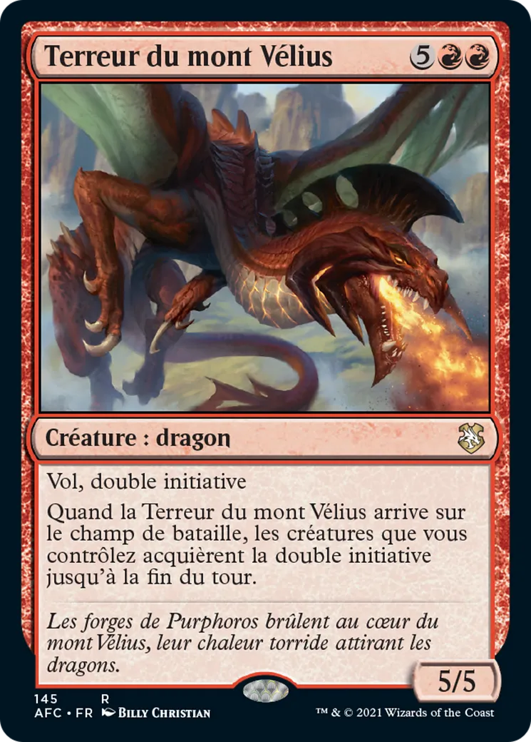 Terreur du mont Vélius — Forgotten Realms Commander — Magic: The Gathering